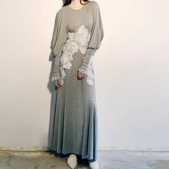 long dress with lace